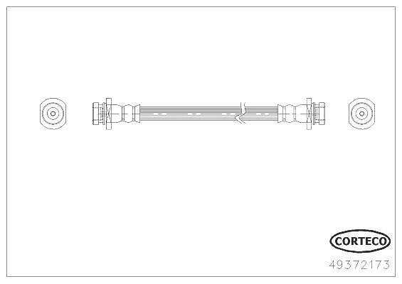 Corteco Bremsschlauch ERSTAUSRÜSTERQUALITÄT [Hersteller-Nr. 49372173] für Chevrolet
