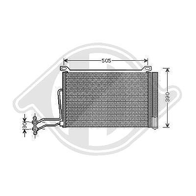 Diederichs Kondensator, Klimaanlage [Hersteller-Nr. DCC1564] für Mini