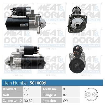 Meat & Doria Starter [Hersteller-Nr. 5010099] für Fiat