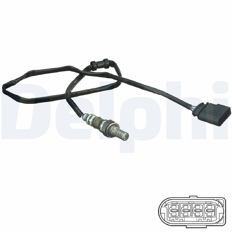 Delphi Lambdasonde [Hersteller-Nr. ES20178-12B1] für Porsche, Skoda, Audi, VW, Seat