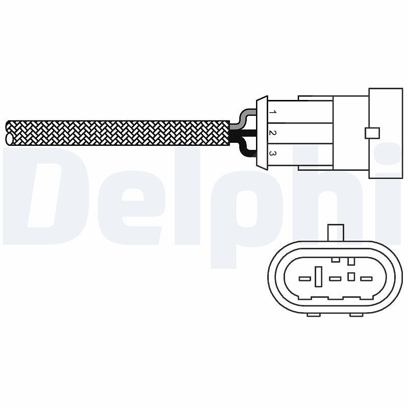 Delphi Lambdasonde [Hersteller-Nr. ES10971-12B1] für Renault