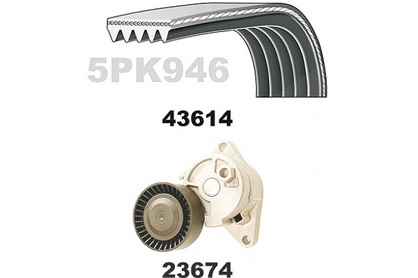 Mapco Keilrippenriemensatz [Hersteller-Nr. 23614] für BMW