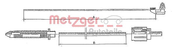 Metzger Autoteile Gaszug [Hersteller-Nr. 10.0381] für Renault