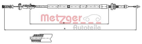 Metzger Autoteile Gaszug [Hersteller-Nr. 10.0904] für VW