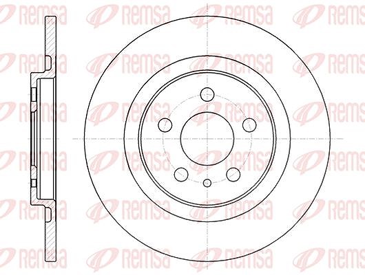Kawe 1x Bremsscheibe [Hersteller-Nr. 673600] für Lancia, Citroën, Peugeot, Fiat