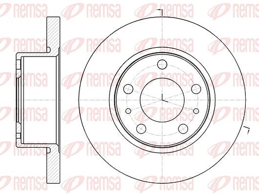Kawe 1x Bremsscheibe [Hersteller-Nr. 6100700] für Iveco