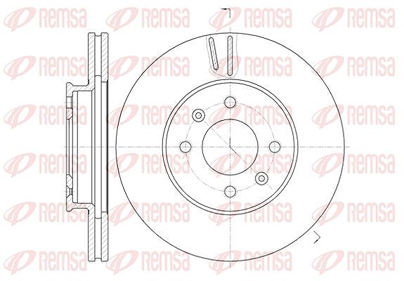 Kawe 1x Bremsscheibe [Hersteller-Nr. 6102310] für Kia, Hyundai, Suzuki