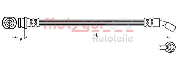 Metzger Autoteile Bremsschlauch [Hersteller-Nr. 4110530] für Suzuki