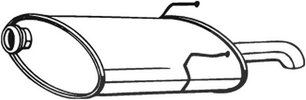 Bosal Endschalldämpfer [Hersteller-Nr. 190-361] für Peugeot
