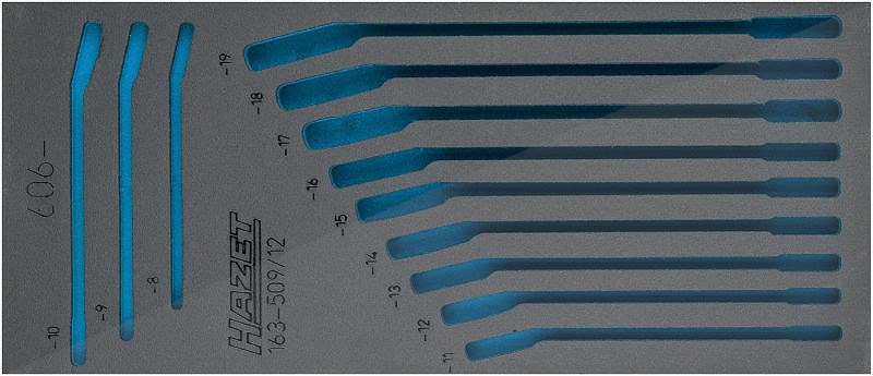 Hazet 2-Komponenten Weichschaum-Einlage - leer - für 163-509 [Hersteller-Nr. 163-509L]