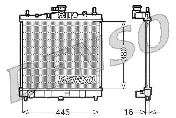 Denso Kühler, Motorkühlung [Hersteller-Nr. DRM46002] für Renault, Nissan