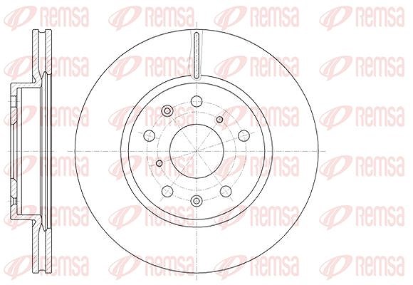 Kawe 1x Bremsscheibe [Hersteller-Nr. 6101810] für Suzuki, Fiat