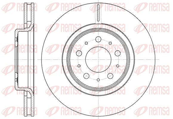 Kawe 1x Bremsscheibe [Hersteller-Nr. 679510] für Volvo, Honda