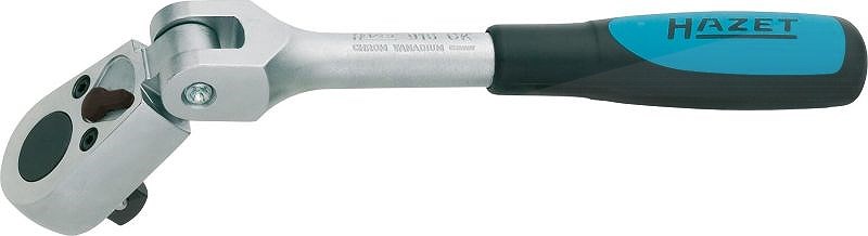 Hazet Umschaltknarre - mit Gelenk - Vierkant 12,5 mm (1/2 Zoll) [Hersteller-Nr. 916GK]