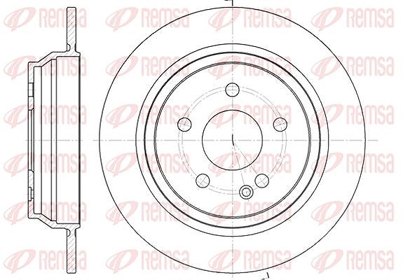 Kawe 1x Bremsscheibe [Hersteller-Nr. 667800] für Mercedes-Benz