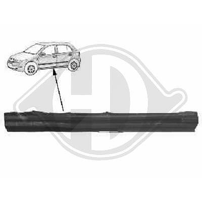 Diederichs Einstiegblech [Hersteller-Nr. 9690041] für Skoda