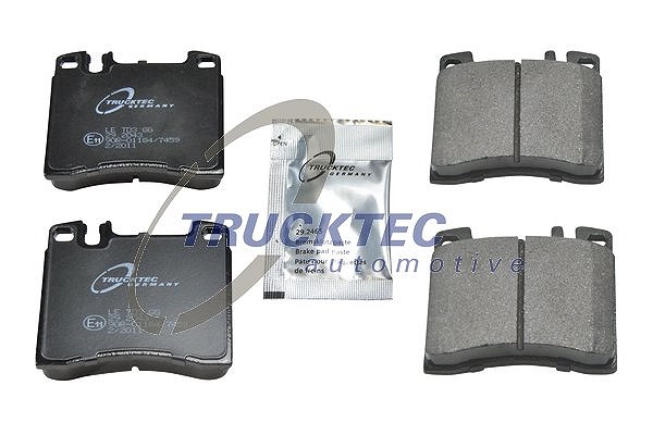 Trucktec Automotive Bremsbelagsatz, Scheibenbremse [Hersteller-Nr. 02.35.155] für Mercedes-Benz