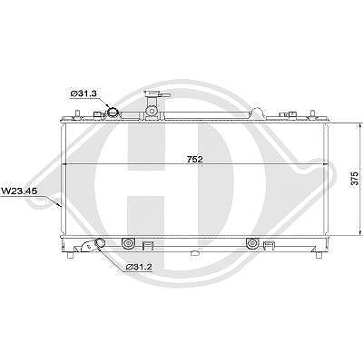 Diederichs Kühler, Motorkühlung [Hersteller-Nr. DCM2252] für Mazda