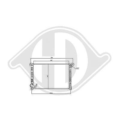 Diederichs Kühler, Motorkühlung [Hersteller-Nr. DCM1581] für Mini