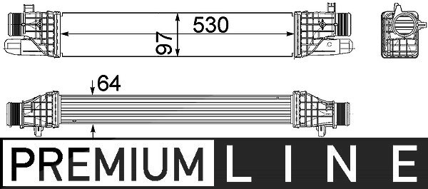 Mahle Ladeluftkühler [Hersteller-Nr. CI257000P] für Alfa Romeo