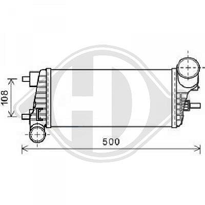 Diederichs Ladeluftkühler [Hersteller-Nr. DCA1116] für Ford