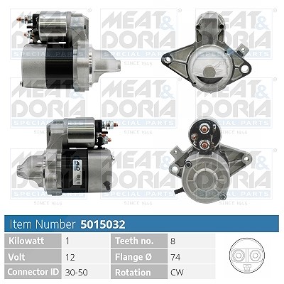 Meat & Doria Starter [Hersteller-Nr. 5015032] für Toyota, Citroën, Peugeot