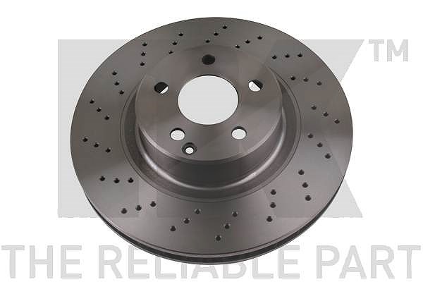 Nk 1x Bremsscheibe Vorderachse Gelocht/Belüftet [Hersteller-Nr. 203351] für Mercedes-Benz