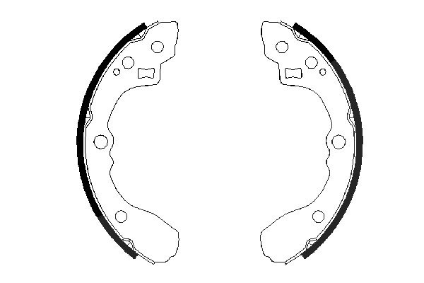 Bosch Bremsbackensatz [Hersteller-Nr. 0986487687] für Kia