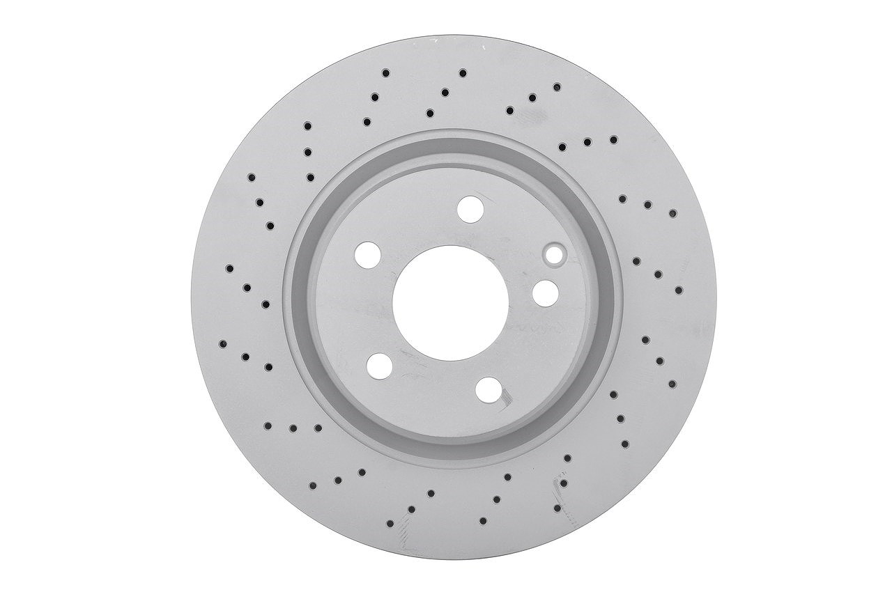 Bosch 1x Bremsscheibe Vorderachse Gelocht/Belüftet [Hersteller-Nr. 0986478470] für Mercedes-Benz