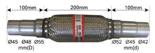 Bosal Flexrohr, Abgasanlage [Hersteller-Nr. 265-005]