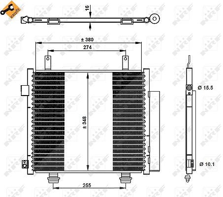 Nrf Kondensator, Klimaanlage [Hersteller-Nr. 350337] für Suzuki, Nissan