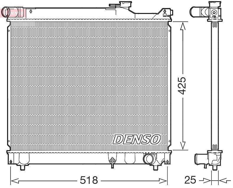 Denso Kühler, Motorkühlung [Hersteller-Nr. DRM47037] für Suzuki