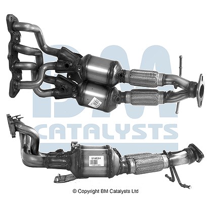 Bm Catalysts Katalysator mit Anbauteilen [Hersteller-Nr. BM91483H] für Ford