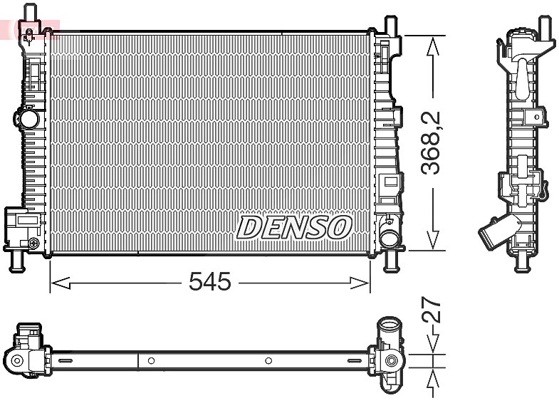 Denso Kühler, Motorkühlung [Hersteller-Nr. DRM44045] für Mazda