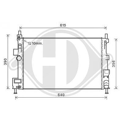 Diederichs Kühler, Motorkühlung [Hersteller-Nr. DCM3899] für Ford, Mazda