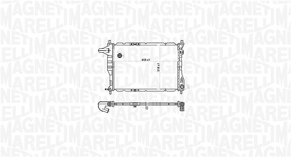 Magneti Marelli Kühler, Motorkühlung [Hersteller-Nr. 350213177900] für Chevrolet