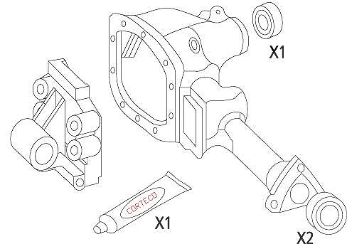 Corteco Dichtungssatz, Differential ERSTAUSRÜSTERQUALITÄT [Hersteller-Nr. 19535828] für Toyota