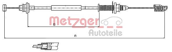 Metzger Autoteile Gaszug [Hersteller-Nr. 10.0390] für Dacia