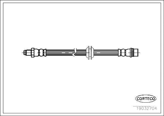 Corteco Bremsschlauch ERSTAUSRÜSTERQUALITÄT [Hersteller-Nr. 19032704] für Mg, Rover