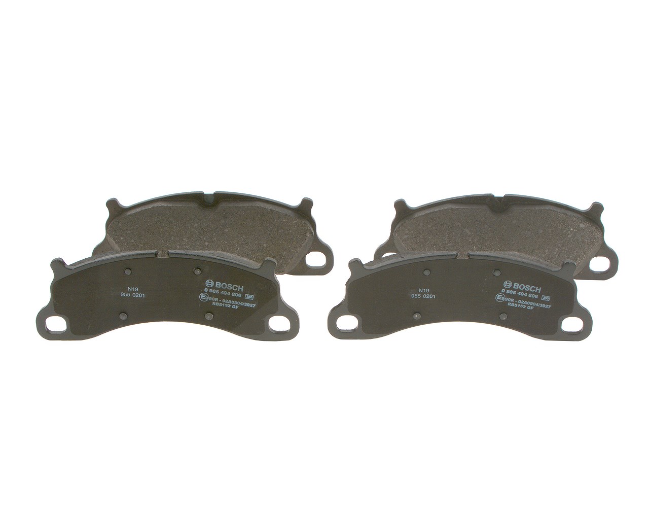 Bosch Bremsbelagsatz, Scheibenbremse [Hersteller-Nr. 0986494806] für Porsche