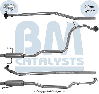 Bm Catalysts Abgasrohr [Hersteller-Nr. BM50573] für Toyota