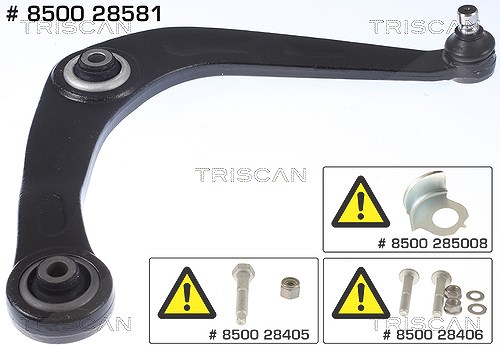 Triscan Lenker, Radaufhängung [Hersteller-Nr. 850028581] für Peugeot