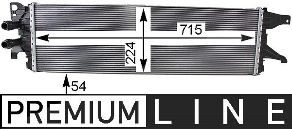 Mahle Niedertemperaturkühler, Ladeluftkühler [Hersteller-Nr. CIR8000P] für VW