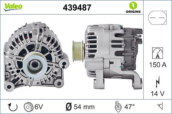 Valeo Generator [Hersteller-Nr. 439487] für BMW