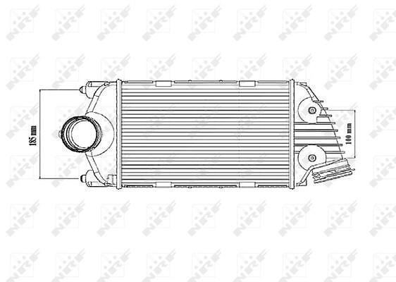 Nrf Ladeluftkühler [Hersteller-Nr. 30186] für Porsche