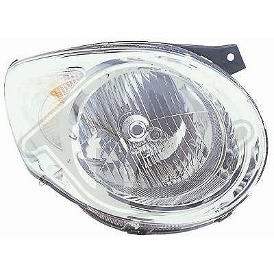 Diederichs Scheinwerfer H4 mit Stellmotor mit Blinklicht [Hersteller-Nr. 6505181] für Kia
