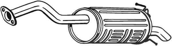 Bosal Endschalldämpfer [Hersteller-Nr. 163-055] für Honda