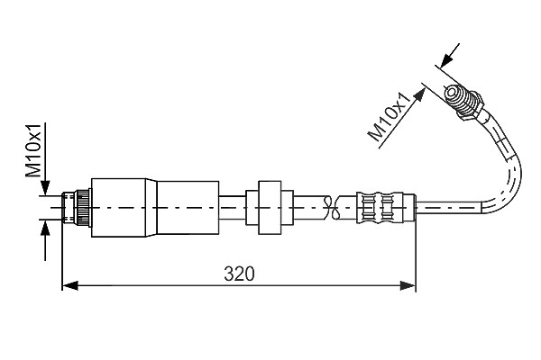 Bosch Bremsschlauch [Hersteller-Nr. 1987476067] für Renault