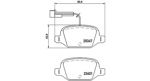Magneti Marelli Bremsbelagsatz, Scheibenbremse [Hersteller-Nr. 363700423146] für Abarth, Fiat