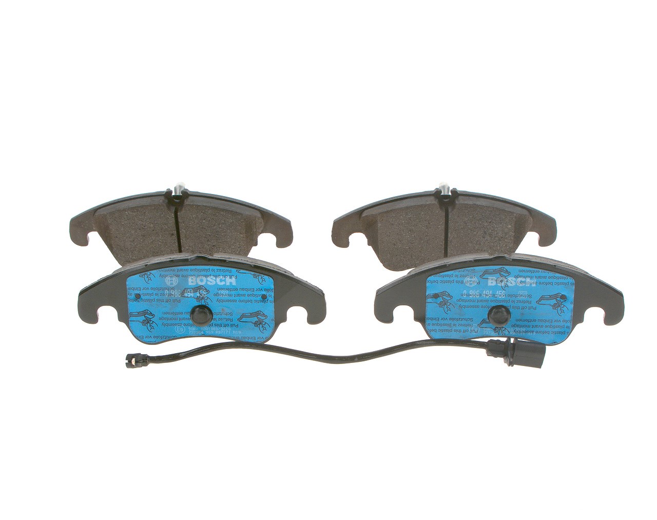 Bosch Bremsbelagsatz, Scheibenbremse [Hersteller-Nr. 0986494456] für Audi, Ford